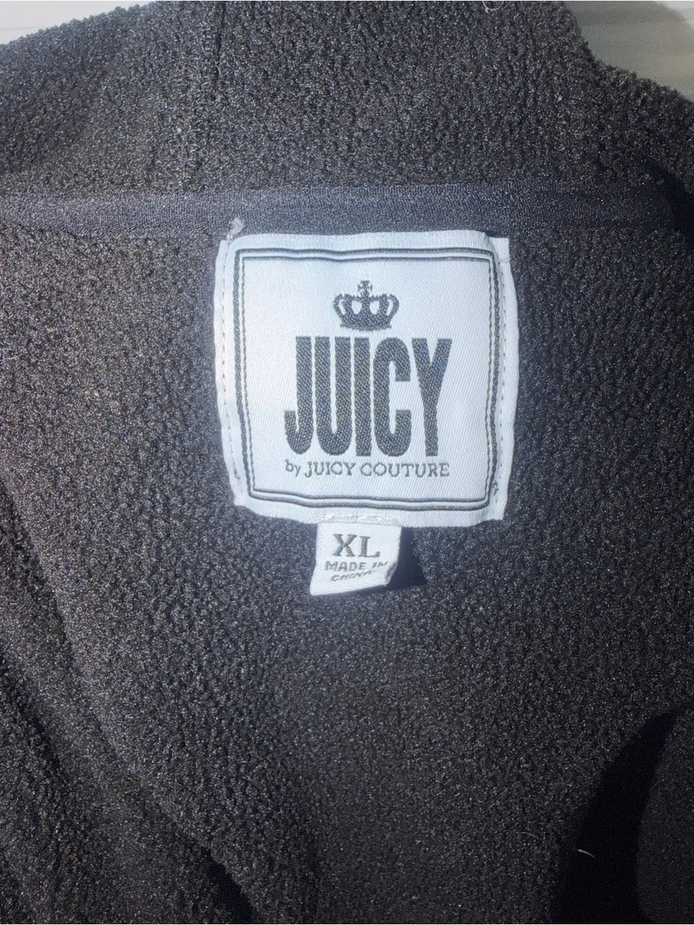 Kids Black Juicy Zip-Up Hoodie Jacket